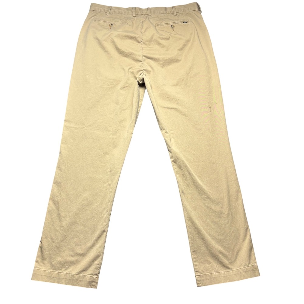Polo Ralph Lauren Chino Pants Mens 38 Tan Stretch Classic Fit Khaki Cotton Twill